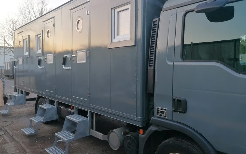 Crew Aufenthaltsmobil für Filmproduktion mit autarker Stromversorgung