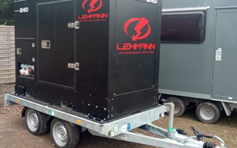 Generator Fahrzeug für Filmcrew bei Dreharbeiten ohne Infrastruktur